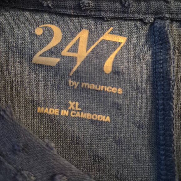 Blue Textured Top - Picture 3 of 3